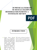 Influence of Physical Exercise To Decrease Muscle Cramps in Hemodialysis Patients: A Systematic Review