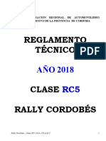 Reglamento Tecnico RC5 18