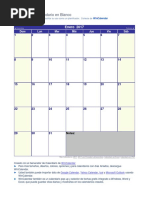 Calendario Enero 2017