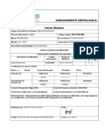 Ficha Técnica Equipo de Espectrofotómetro 309 BM