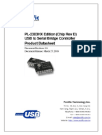 PL-2303HX Edition (Chip Rev D) USB To Serial Bridge Controller Product Datasheet