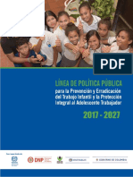Linea de Política Pública Trabajo Infantil y Protección Al Adolescente T PDF