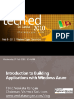 Introduction to Building Applications With Windows Azure