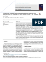 Thoracoscopic Lobectomy With Mediastinal Lymph Node Dissection As A