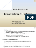 1 - Introduction and Patterns in Math