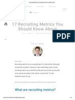 17 Recruiting Metrics Analytics in HR