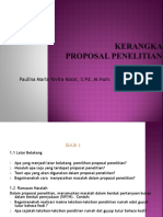 Kerangka Proposal Penelitian