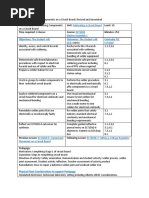ELT1010-6 Soldering Components on a Circuit Board Revised and Annotated