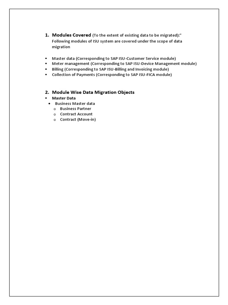 ISU System Data Migration Overview | PDF | Computers
