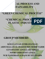 Chemical Process and Sustainability "Green Chemical Process" "Chemical Process in Plastic Industry"