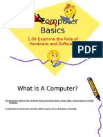 Computer Basics Hardware and Software Roles