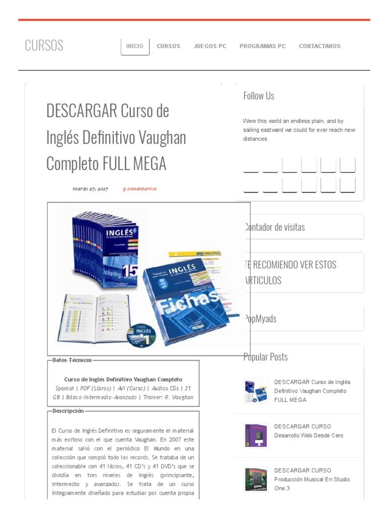 DESCARGAR Curso de Inglés Definitivo Vaughan Completo FULL MEGA ...