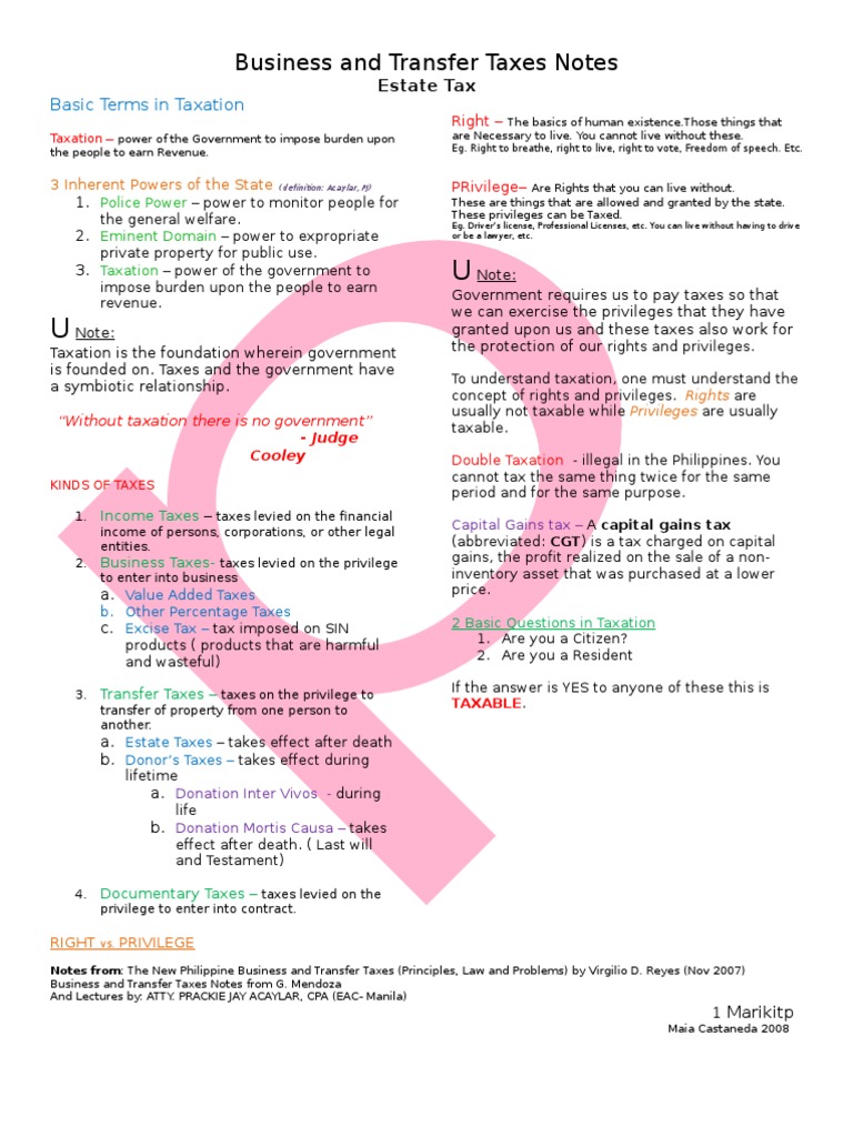 Business Law And Taxation Cpa Reviewer Pdf Printer