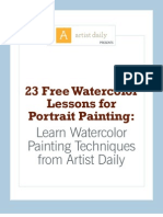 Watercolor Portrait Ebook (1) 23 Lessons