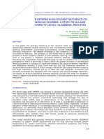 Key Factors For Determining Student Satisfaction in Distance Learning Courses: A Study of Allama Iqbal Open University (Aiou) Islamabad, Pakistan