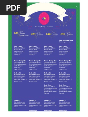 Christmas Menu