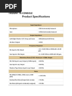 Product Specifications: Trident 78 Console