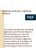 Persona Natrural Y Persona Juridica