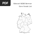 Edexcel GCSE German Core Vocab List