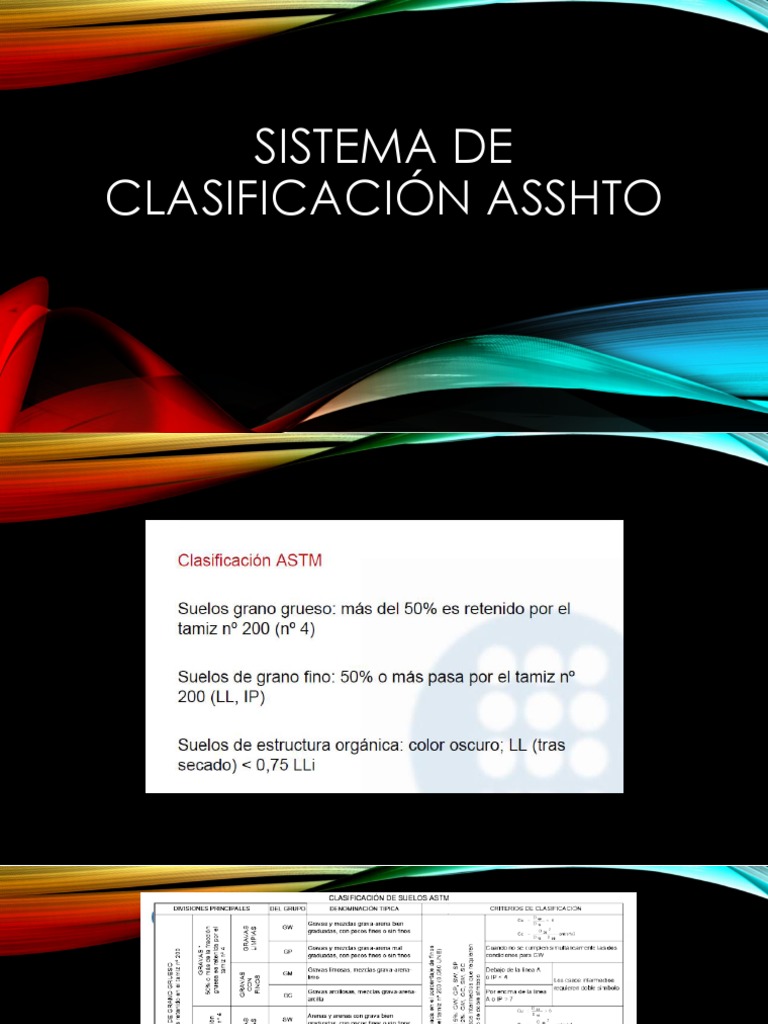 Clasificacion Asstho | Descargar gratis PDF | Naturaleza