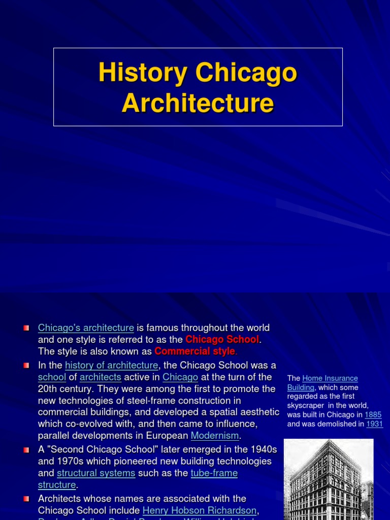 Chicago Architecture Evolution | PDF | Environmental Design | Building ...