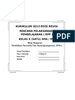 RPP PKN Kelas X Edisi Revisi 2016