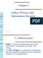 Ethics, Privacy and Information Security