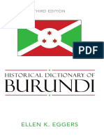 (Ellen K. Eggers) Historical Dictionary of Burundi (B-Ok - Xyz) PDF