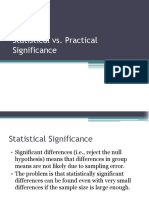 Statistical & Practical