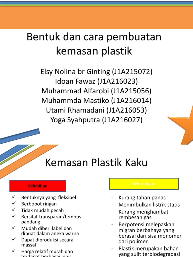 Bentuk Dan Cara Pembuatan Kemasan Plastik Pdf