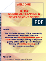 Welcome To The Municipal Planning & Development Office