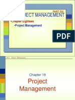 Project Management: - Chapter Eighteen