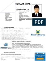 CV Ingeniero Electricidad