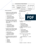 Prueba Sistema de Ecuaciones 2x2