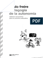 Pedagogia de La Autonomia Freire