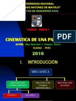 CINEMATICA DE UNA PARTICULA.ppsx