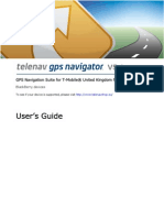 TeleNav Version 5.1 User's Guide - T-Mobile UK (BlackBerry) Update