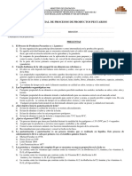 Examen parcial de procesos de productos pecuarios