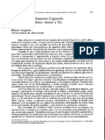 Antonio Caparros Su Roce Con Psicoanalisis PDF