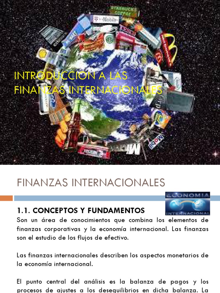 Introducción a Finanzas Internacionales | PDF | Globalización | Tipo de ...