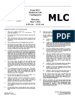 Edu 2013 05 MLC Exam Ik87h6 PDF
