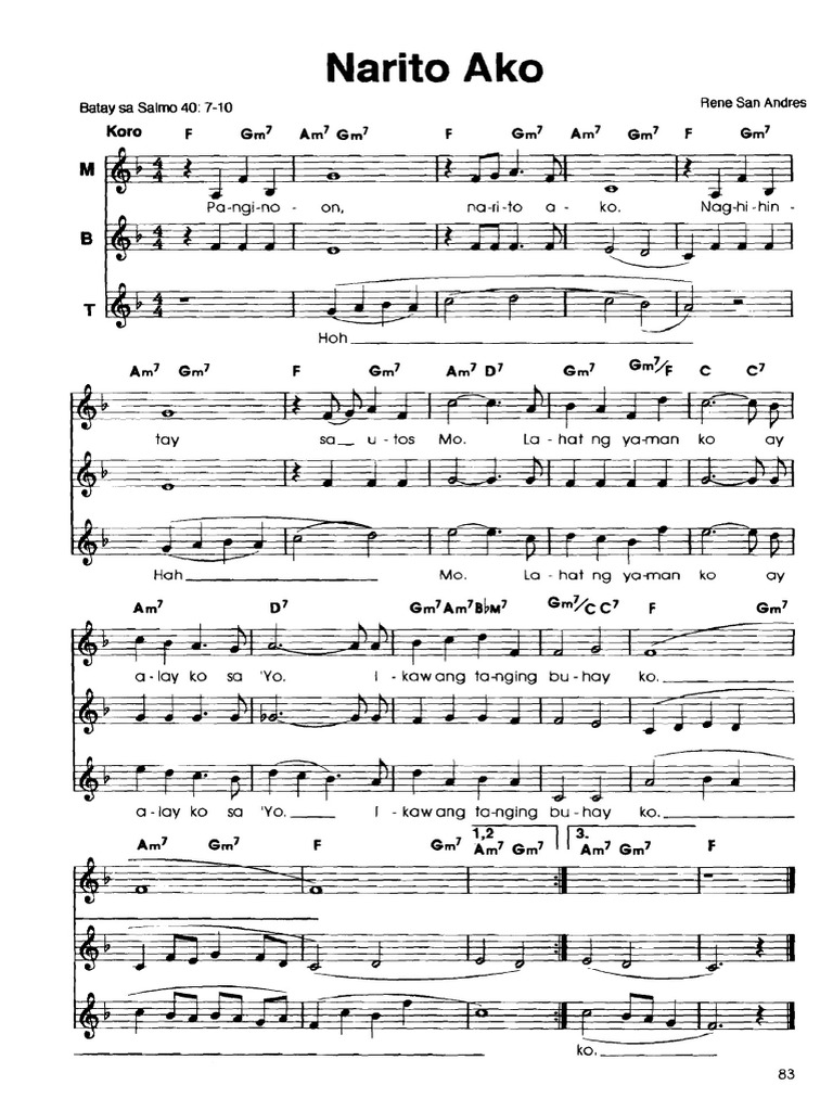 Narito Ako Pdf