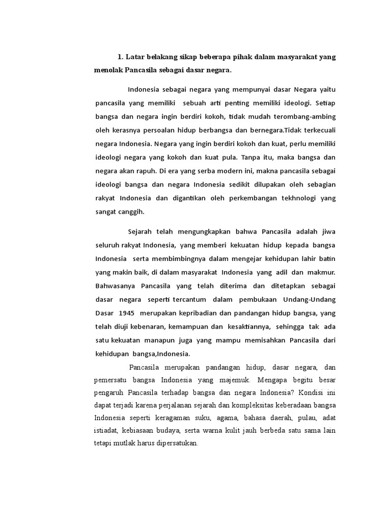 Latar Belakang Sikap Beberapa Pihak Dalam Masyarakat Yang Menolak
