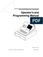 Operator's and Programming Manual: Samsung ER-290 Electronic Cash Register