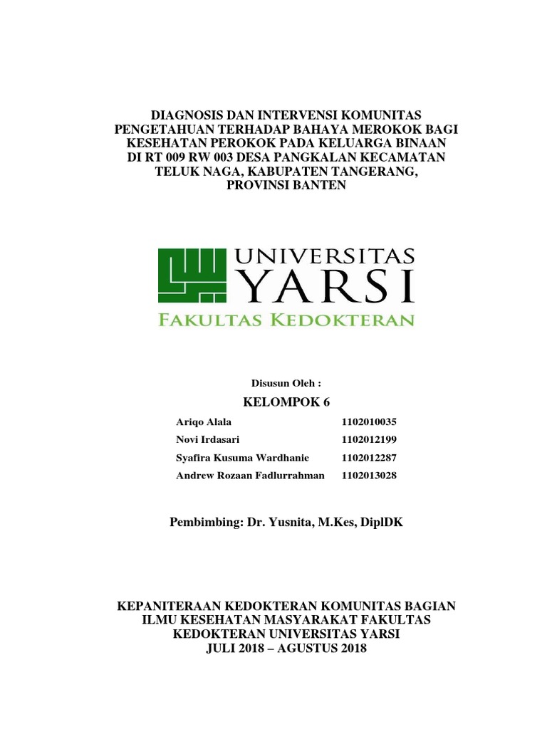 Contoh Skripsi Kedokteran Komunitas Pejuang Skripsi