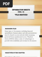 Information Sheets CO3.1-2 "File Services