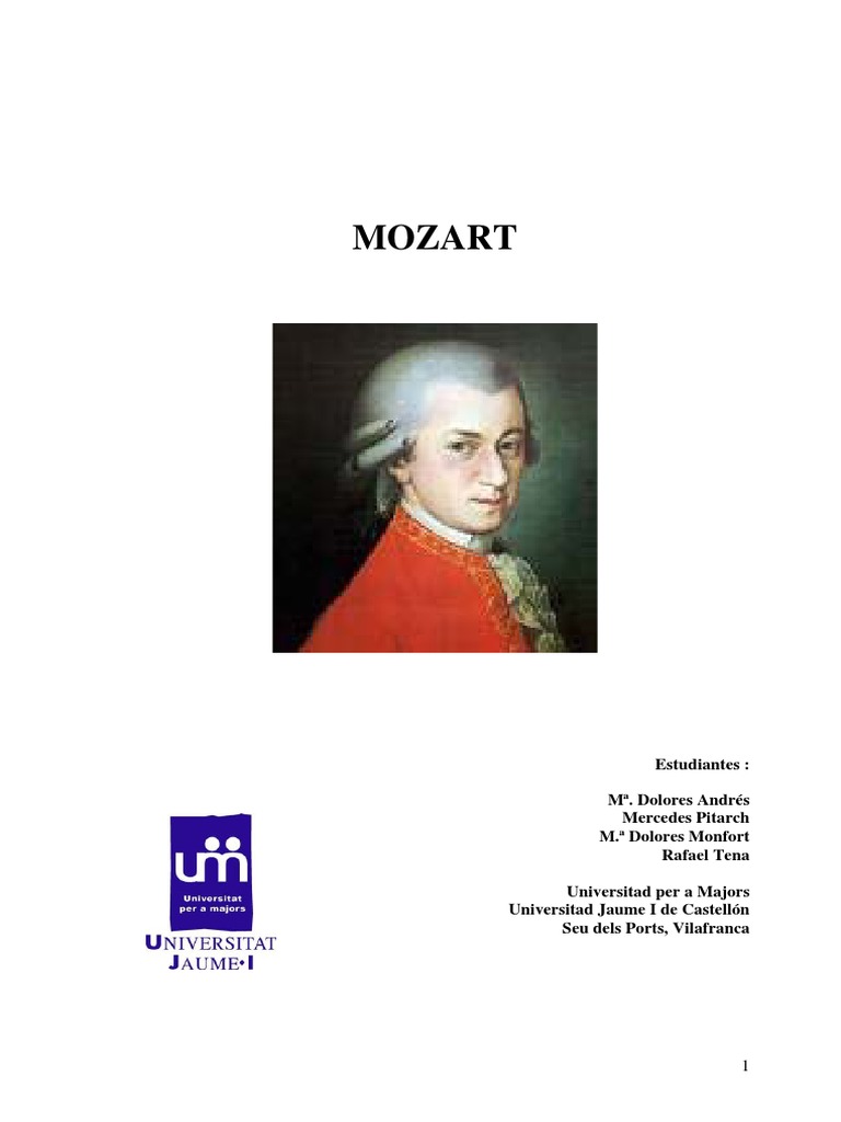 Mozart | PDF | Wolfgang Amadeus Mozart | Entretenimiento (general)
