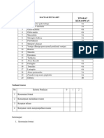 Daftar Penyakit Untuk Diresume Blok THT