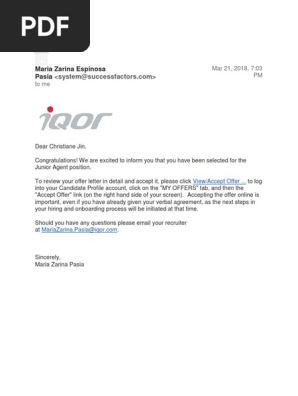 Job Offer