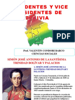 Presidentes y vicepresidentes de Bolivia 1828-1835